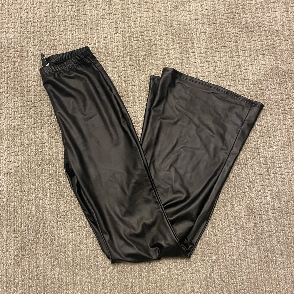Windsor Flare leather pants